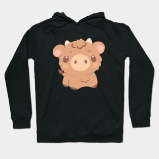 Baby brown cow Hoodie